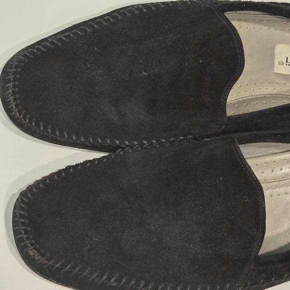 Lorenzo Banfi Milano Black Suede Loafers Men's Size 9.5 - Picture 3 of 11